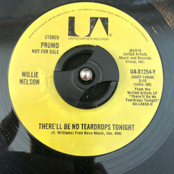Willie Nelson There'll Be No Teardrops Tonight USED VINYL 7INCH 45 RPM SINGLE PROMO STEREO MONO