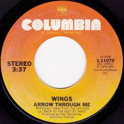 Paul McCartney & Wings Arrow Through Me USED VINYL 7INCH 45 RPM SINGLE STEREO