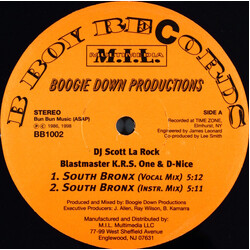 Boogie Down Productions South Bronx / The P Is Free USED VINYL 12INCH 33 S RPM REISSUE