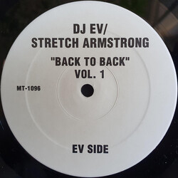 DJ EV / Stretch Armstrong Back To Back Vol. 1 USED VINYL 12INCH 33 S RPM PROMO MIXED