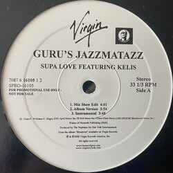Guru Supa Love / Hustlin' Daze USED VINYL 12INCH 33 S RPM PROMO