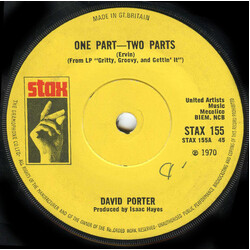 David Porter One Part-Two Parts USED VINYL 7INCH 45 RPM SINGLE