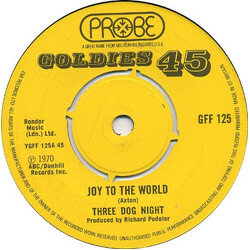 Three Dog Night Joy To The World / Mama Told Me Not To Come USED VINYL 7INCH 45 RPM SINGLE