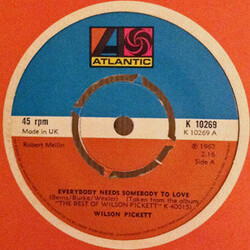 Wilson Pickett Everybody Needs Somebody To Love USED VINYL 7INCH