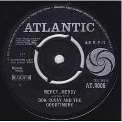 Don Covay & The Goodtimers Mercy, Mercy USED VINYL 7INCH 45 RPM