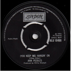 Ann Peebles (You Keep Me) Hangin' On USED VINYL 7INCH 45 RPM SINGLE