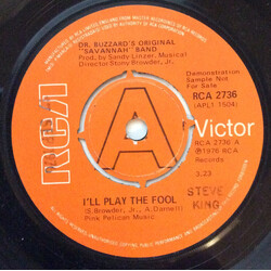 Dr. Buzzard's Original Savannah Band I'll Play The Fool USED VINYL 7INCH 45 RPM PROMO