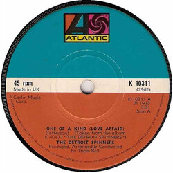 Spinners One Of A Kind (Love Affair) USED VINYL 7INCH 45 RPM
