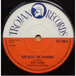 Nicky Thomas God Bless The Children USED VINYL 7INCH SINGLE