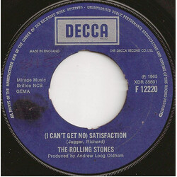 The Rolling Stones (I Cant Get No) Satisfaction USED VINYL 7INCH 45 RPM SINGLE REISSUE
