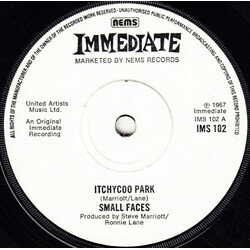 Small Faces Itchycoo Park USED VINYL 7INCH 45 RPM SINGLE REISSUE