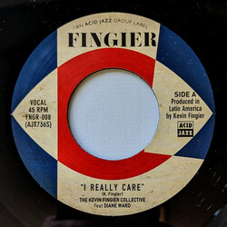 The Kevin Fingier Collective I Really Care / The Great Akerman USED VINYL 7INCH 45 RPM SINGLE