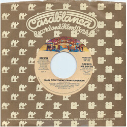 Meco Monardo Main Title Theme From Superman USED VINYL 7INCH 45 RPM SINGLE PROMO