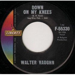 Walter Vaughn Down On My Knees / Sally Pearl USED VINYL 7INCH 45 RPM SINGLE
