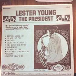Lester Young The President Volume Two Of Six Vinyl LP USED