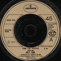 Act 1 Tom The Peeper USED VINYL 7INCH 45 RPM SINGLE REISSUE STEREO