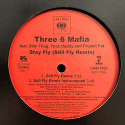 Three 6 Mafia Stay Fly (Still Fly Remix) USED VINYL 12INCH