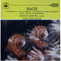 Henryk Szeryng / Gabriel Bouillon (2) / Orchestre De Chambre Des Concerts Pasdeloup / Johann Sebastian Bach Concerto No. 1 En La Mineur, Concerto No. 