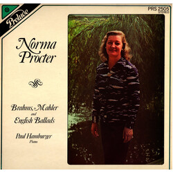 Norma Procter / Paul Hamburger Brahms, Mahler And English Ballads Vinyl LP USED