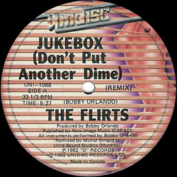 The Flirts Jukebox (Don't Put Another Dime) (Remix) USED VINYL 12INCH 33 S RPM