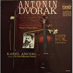 Antonín Dvořák / Josef Suk / The Czech Philharmonic Orchestra / Karel Ančerl Violin Concerto ‧ Romance For Violin Vinyl LP USED