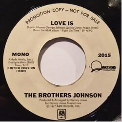 Brothers Johnson Love Is USED VINYL 7INCH SINGLE PROMO