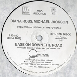 Diana Ross / Michael Jackson Ease On Down The Road USED VINYL 12INCH 33 S RPM PROMO