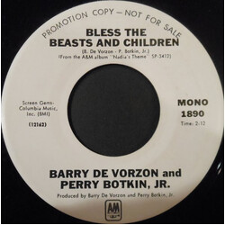 Barry De Vorzon / Perry Botkin Jr. Bless The Beasts And Children Vinyl 7" USED
