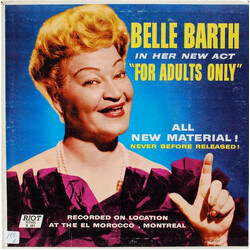 Belle Barth In Her New Act For Adults Only Vinyl LP USED