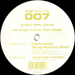 Greed (2) / Lesley Strange World, The Mixes USED VINYL 12INCH 33 S RPM 45 RPM