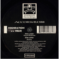 Martin Accorsi / Barry Robb Foundation / Helix USED VINYL 12INCH 33 S RPM