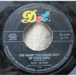 Rudy Render Too Much To Lose / The Heart You Break May Be Your Own USED VINYL 7INCH