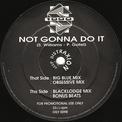 S1000 Not Gonna Do It USED VINYL 12INCH 33 S RPM PROMO