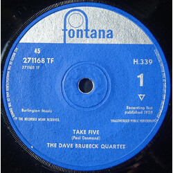 The Dave Brubeck Quartet Take Five USED VINYL 7INCH 45 RPM SINGLE MONO
