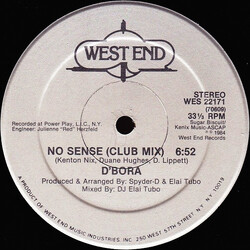 D'Bora No Sense USED VINYL 12INCH 33 S RPM STEREO