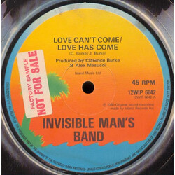 Invisible Man's Band Love Can't Come / Love Has Come USED VINYL 12INCH