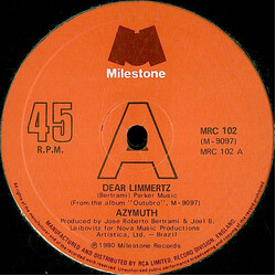Azymuth Dear Limmertz / Papasong USED VINYL 12INCH 45 RPM SINGLE