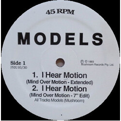 Models (2) I Hear Motion USED VINYL 12INCH 45 RPM MAXI-SINGLE