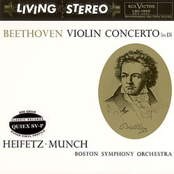 Ludwig van Beethoven / Jascha Heifetz / Charles Munch / Boston Symphony Orchestra Violin Concerto (In D) Vinyl LP USED