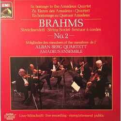 Johannes Brahms / Mitglieder Des Alban Berg Quartett / Amadeus Ensemble Streichsextett No. 2 = String Sextet No. 2 = Sextuor À Cordes No. 2 Vinyl LP U
