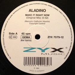 Aladino Make It Right Now USED VINYL 12INCH 45 RPM