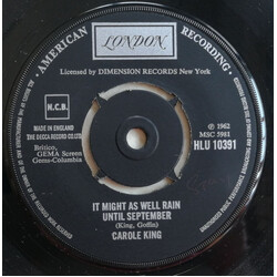 Carole King It Might As Well Rain Until September USED VINYL 7INCH 45 RPM SINGLE REISSUE