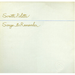 Scritti Politti Songs To Remember Vinyl LP USED