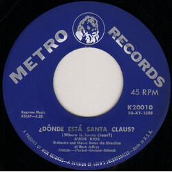 Augie Rios ¿Dónde Está Santa Claus? = Where Is Santa Claus? / Ol' Fatso USED VINYL 7INCH 45 RPM SINGLE
