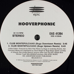 Hooverphonic Club Montepulciano USED VINYL 12INCH 33 S RPM PROMO