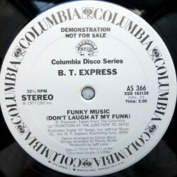 B.T. Express Funky Music (Don't Laugh At My Funk) USED VINYL 12INCH 33 S RPM PROMO