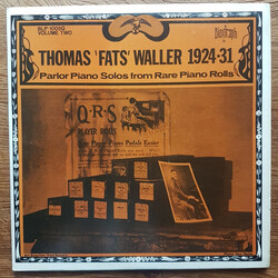 Fats Waller 1924-1931 Parlor Piano Solos From Rare Piano Rolls Vol. 2 Vinyl LP USED