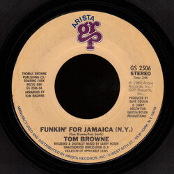 Tom Browne Funkin' For Jamaica (N.Y.) USED VINYL 7INCH 45 RPM STYRENE