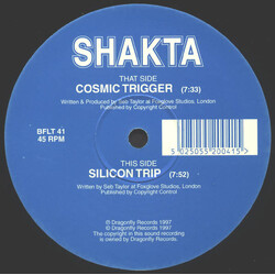 Shakta Cosmic Trigger / Spiritual Beings In Physical Bodies USED VINYL 12INCH 45 RPM
