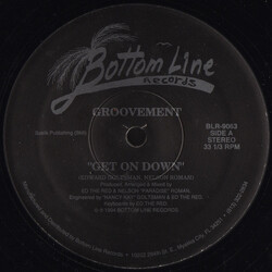 Groovement Get On Down USED VINYL 12INCH 33 S RPM